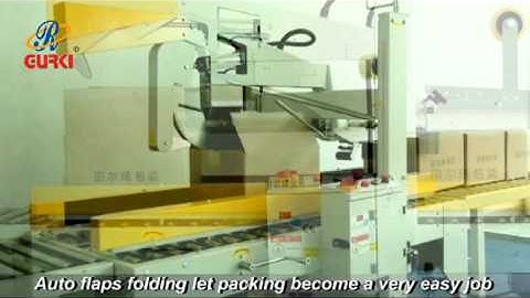 GURKI GPC-50D Auto flaps folding carton sealer, carton sealing machine 2019