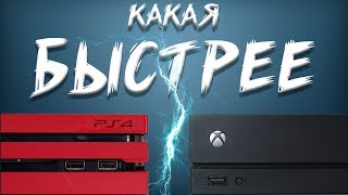 PS4 PRO или XBOX ONE X - ЧТО БЫСТРЕЕ?