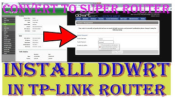 Install dd wrt on tp link wifi router