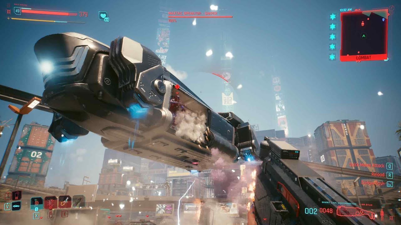 Zetatech Surveyor Dogtown Stadium NCPD Battle | Cyberpunk 2077