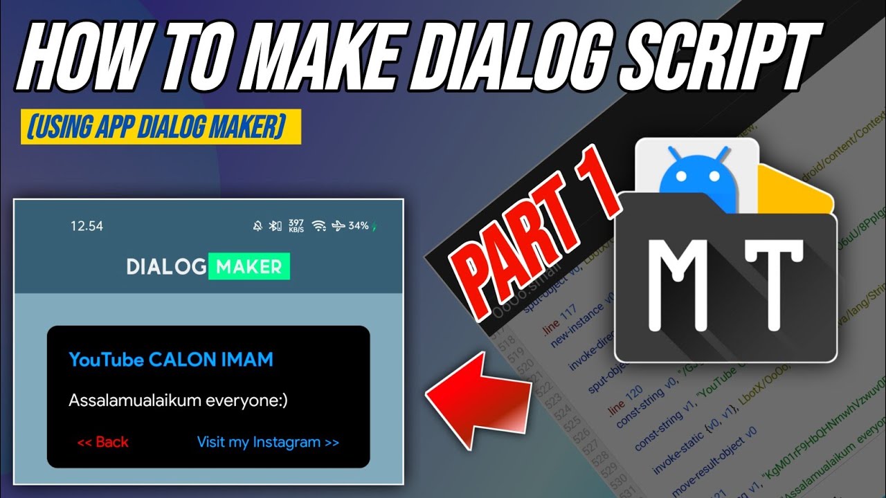 HOW TO MAKE A SIMPLE DIALOG SCRIPT || PART1 - YouTube