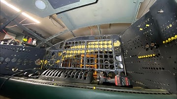 B-36H Flight Engineer Station Ceiling Snaps for Sun Curtain
