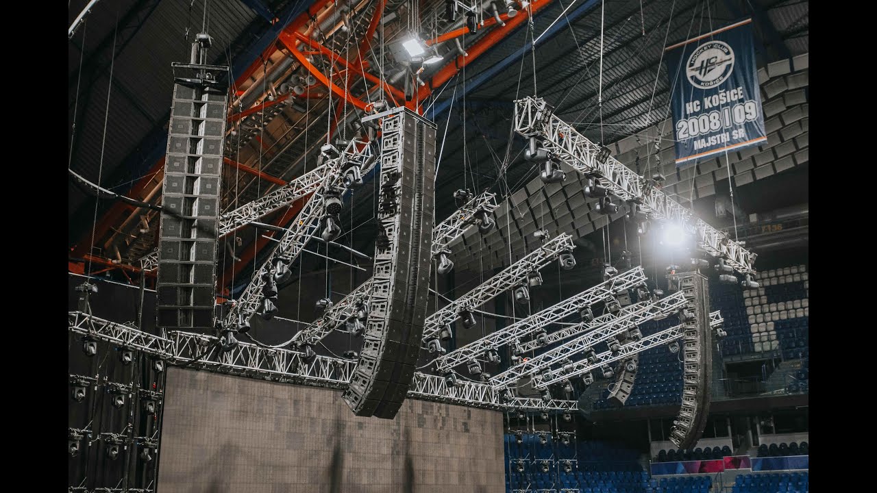 Kompletna technická realizácia koncertu  DARA & TINA – STEEL ARÉNA Stage a Light design - Topevent