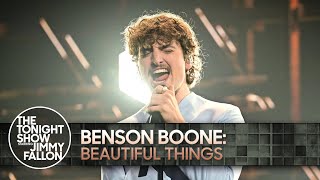 Video thumbnail of "Benson Boone: Beautiful Things | The Tonight Show Starring Jimmy Fallon"