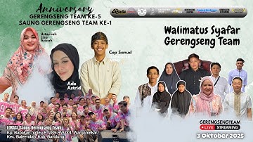 LIVE ADE ASTRID X GERENGSENG TEAM ANNIVERSARY 5TH Tasyakur Bin Ni