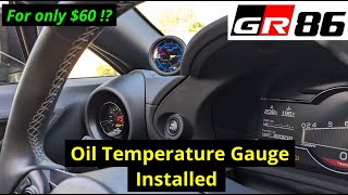 Install Oil Temperature Gauge on GR86 | Step by Step