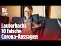 🔴Karl Lauterbach im Corona-Kreuzverhör über falsche Prognosen und Panikmache | BILD Live