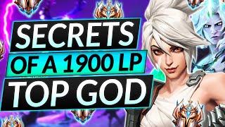 Secrets Of A Rank 1 1900Lp Riven God - Beyond Overpowered - Lol Toplane Guide