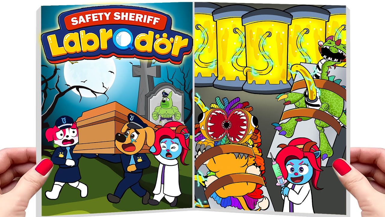 [ Paper DIY ]❤️Making Quiet Book Sheriff Labrador | Sheriff Labrador Please Wake Up!! Sad Story