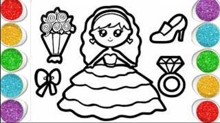 Cute princess 👑 Easy drawing step by step for kids and toddlers / princess drawing easy