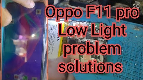 Oppo F11 Pro Display Low Light Issues