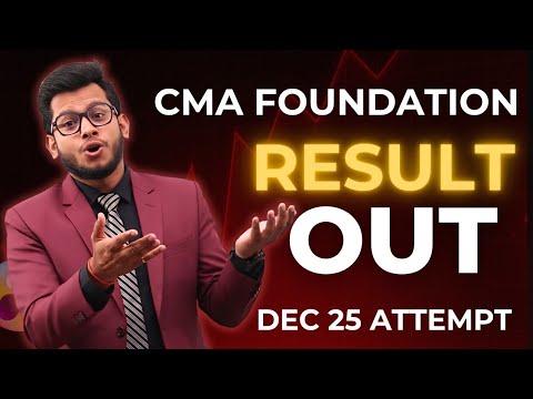 CMA Foundation Result Dec 2025 OUT | How Check Result| ICMAI Foundation ...