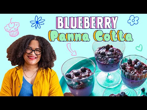 The Best Summer Berry Dessert: Blueberry Panna Cotta w/ Blueberry Chia Pudding | Pastries with Paola