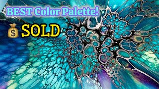 361. Best Color Palette and Art that Sells💵💵! Acrylic Painting, Paint Pour, Flow Arts