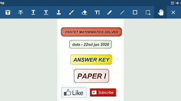 Osstet solved mathematics of 2020
