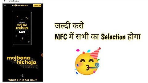 Takatak . Moj MFC selection ( New update)