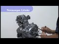 Pemasangan Cylinder dan Cylinder Head Suzuki Inazuma GW250 | Laksuz Teknik