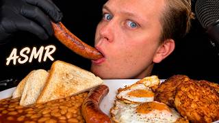ASMR | FULL ENGLISH BREAKFAST WITH EGGS SUNNY SIDE UP, HASH BROWNS AND SAUSAGE | NO TALKING