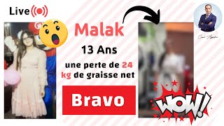 Moins 24 kg de graisse net pour la championne Malak 13 ans ? bravo 