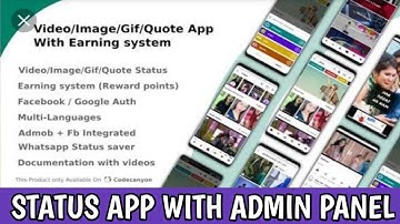 Video/Image/Gif/Quote App With Earning system (Reward points) ||  android studio source code