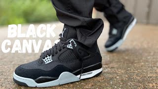 They Did It AGAIN! Jordan 4 Black Canvas Review & On Foot