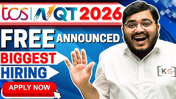 TCS NQT 2026 Batch Hiring Announced🚀 | Eligibility, Exam Pattern, Salary, Registration, Full Roadmap