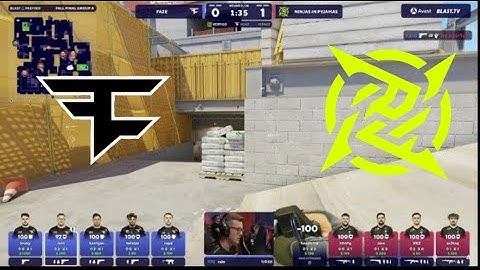 FaZe VS Ninjas in Pyjamas BLAST Premier Fall Final highlights