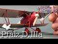 Pfalz D.IIIa (Eduard) 1/48：筆塗り全塗装で木目表現＆リギングとディティールアップにこだわる！【複葉機】