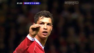 The Most Controversial Game Of Cristiano Ronaldos Career Maybe Im Too Good? Vs Boro Home 06-07