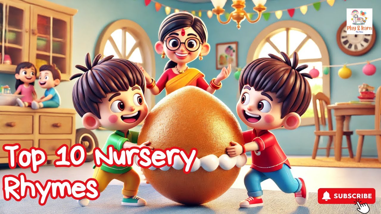 Top 10 Hindi Nursery Rhymes For Kids | Hindi Kavita | Play & Learn Kids ...