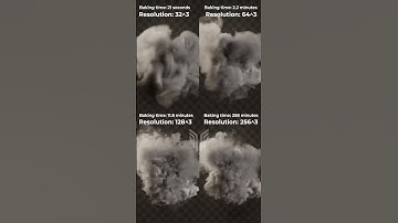 smoke simulation different resolutions comparison