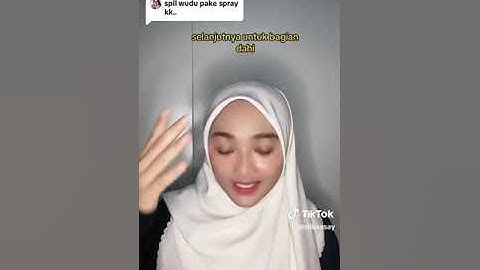 Cara wudhu pakai spray