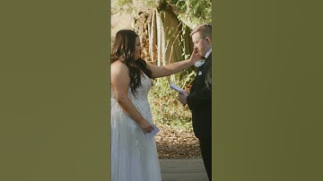 Bride wipes groom