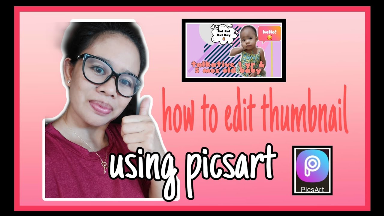 How to edit thumbnail using picsArt for beginners 