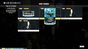 Warframe Void Trader 1/09/2015