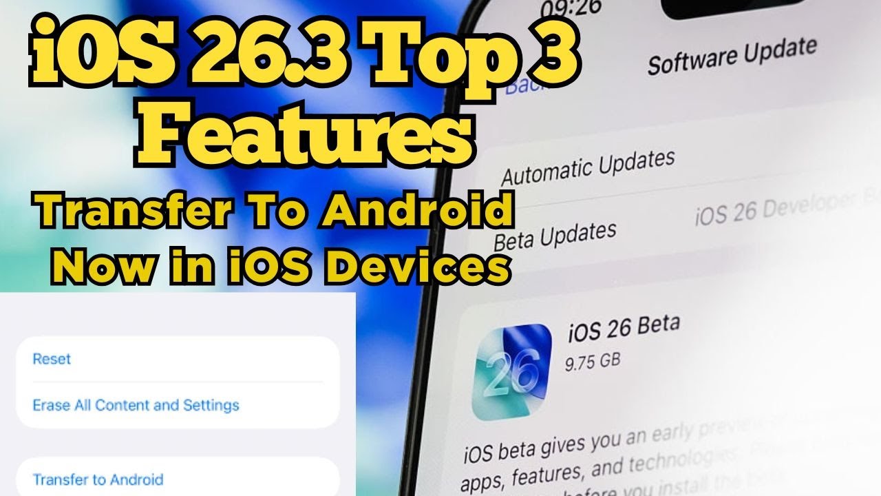 iOS 26.3... 3 Hidden Features Apple Never Told You About | Transfer to ...