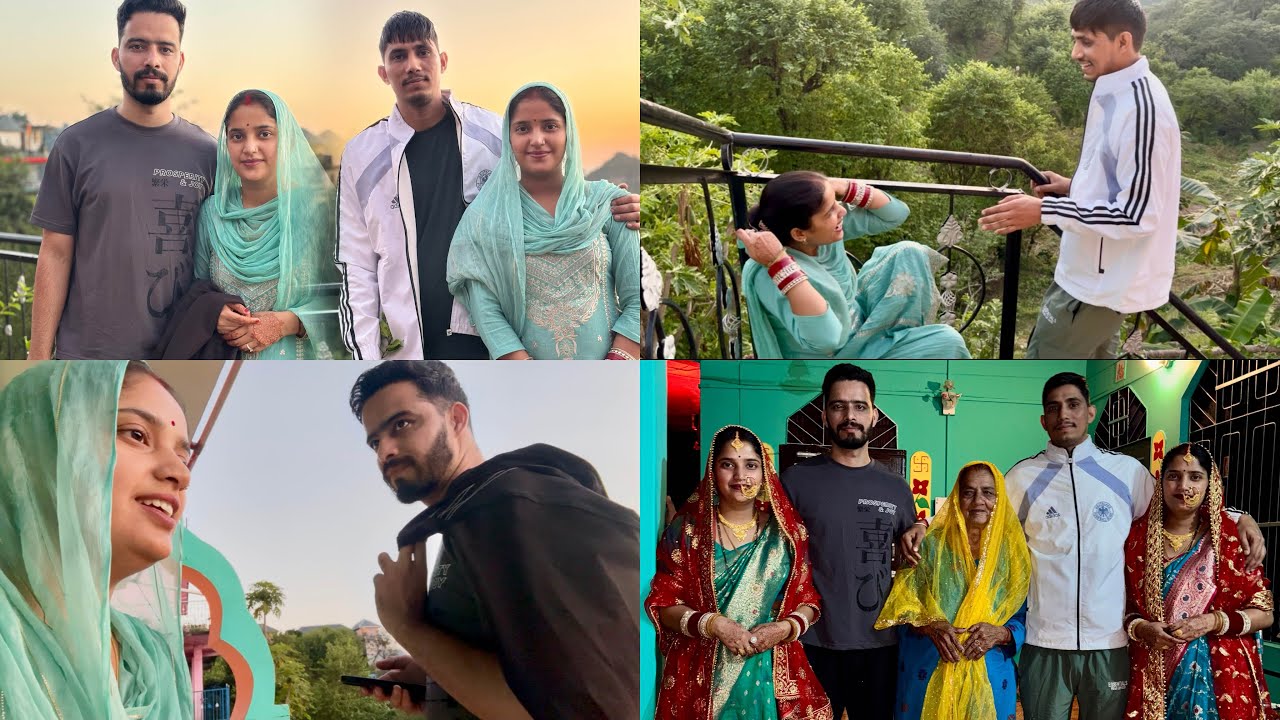 पतिदेव के साथ आज का व्लॉग पंजाबी में बनाया 😉#twins #himachal #village 