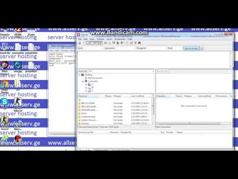 ftp მართვა . როგორ შევიდეთ filezilla ში , rogor shevidet filezilla shi , by www.allserv.ge