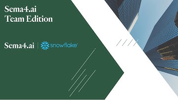 Sema4.ai Team Edition — Build AI Agents on Snowflake