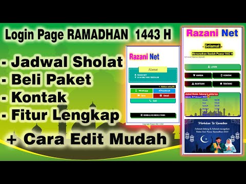 login page keren Hotspot Mikrotik Premium - Tema Ramadhan 2022