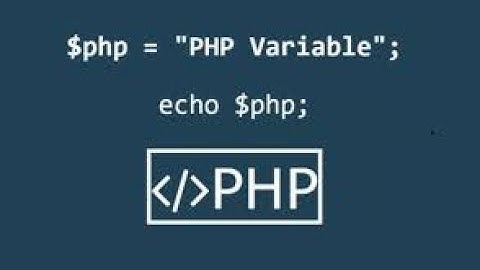 PHP Deel 1 - les 1: Variabelen