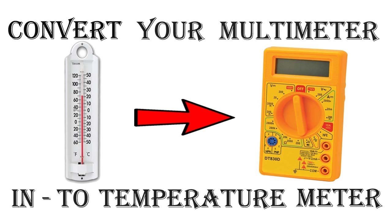 How To Check Temperature With Mulitimeter How To Use Mulimeter As Temperature Meter Youtube