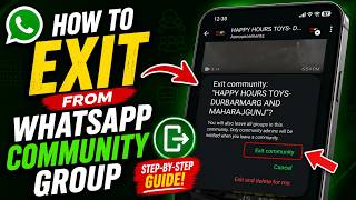 How to Exit From WhatsApp Community Group – Step by Step screenshot 5