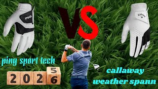 ping sport tech Golf Glove vs Callaway Weather Spann Golf Glove Review and Comparison screenshot 2