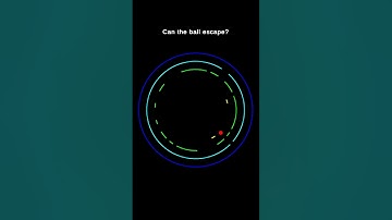 Ball escape #shorts #satisfying #foryou #simulation #viral #meme #programming #art #colors #coding