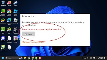 How To Fix "Some of Your Accounts Require Attention" in Windows 11/10