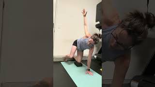 Bear hip shift with serratus press and open