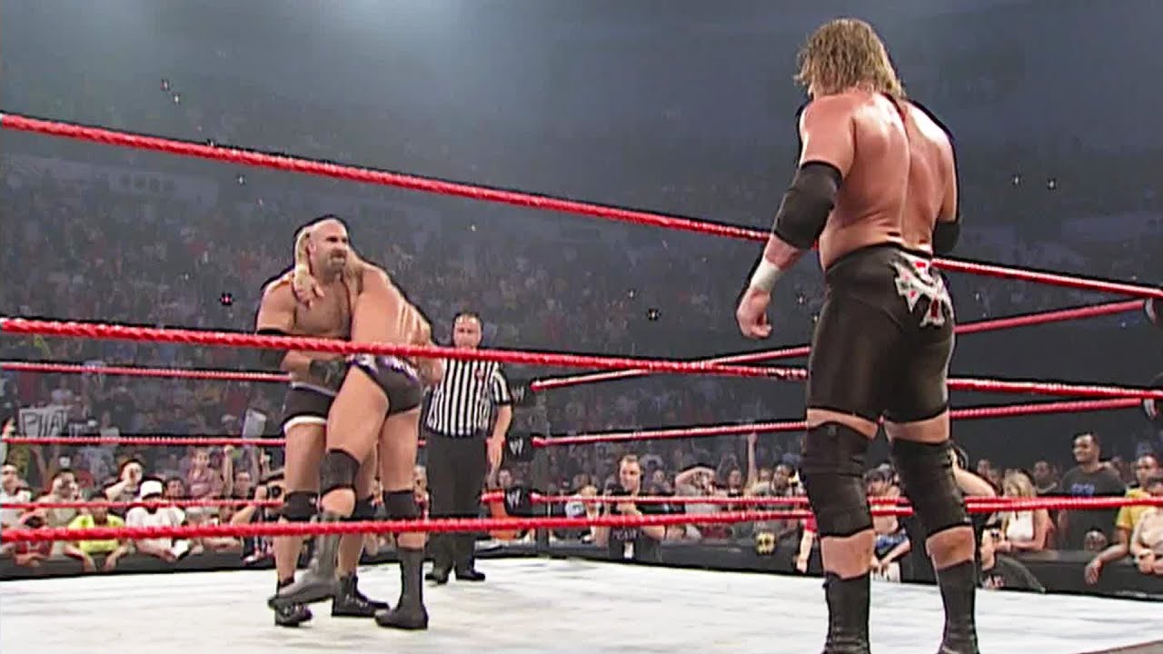 Goldberg vs. Randy Orton Stone Cold Steve Austin - Raw,18 Aug 2003.