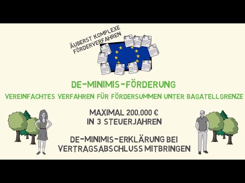 Privatwaldförderung als De-Minimis-Förderung