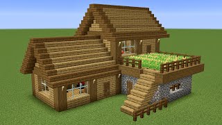 Minecraft - How to build a Wooden Survival Base House